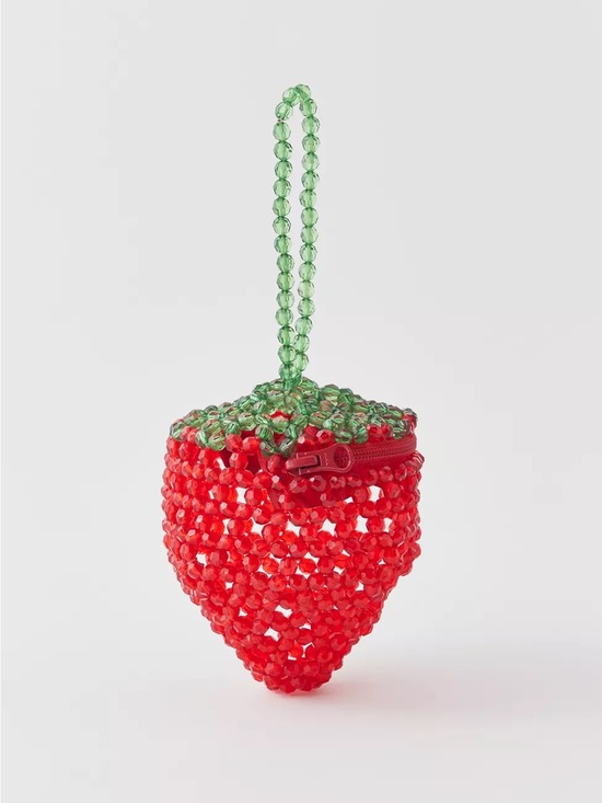 Kimchi Blue Handbags - NWT Kimchi Blue Strawberry Beaded Crossbody Bag